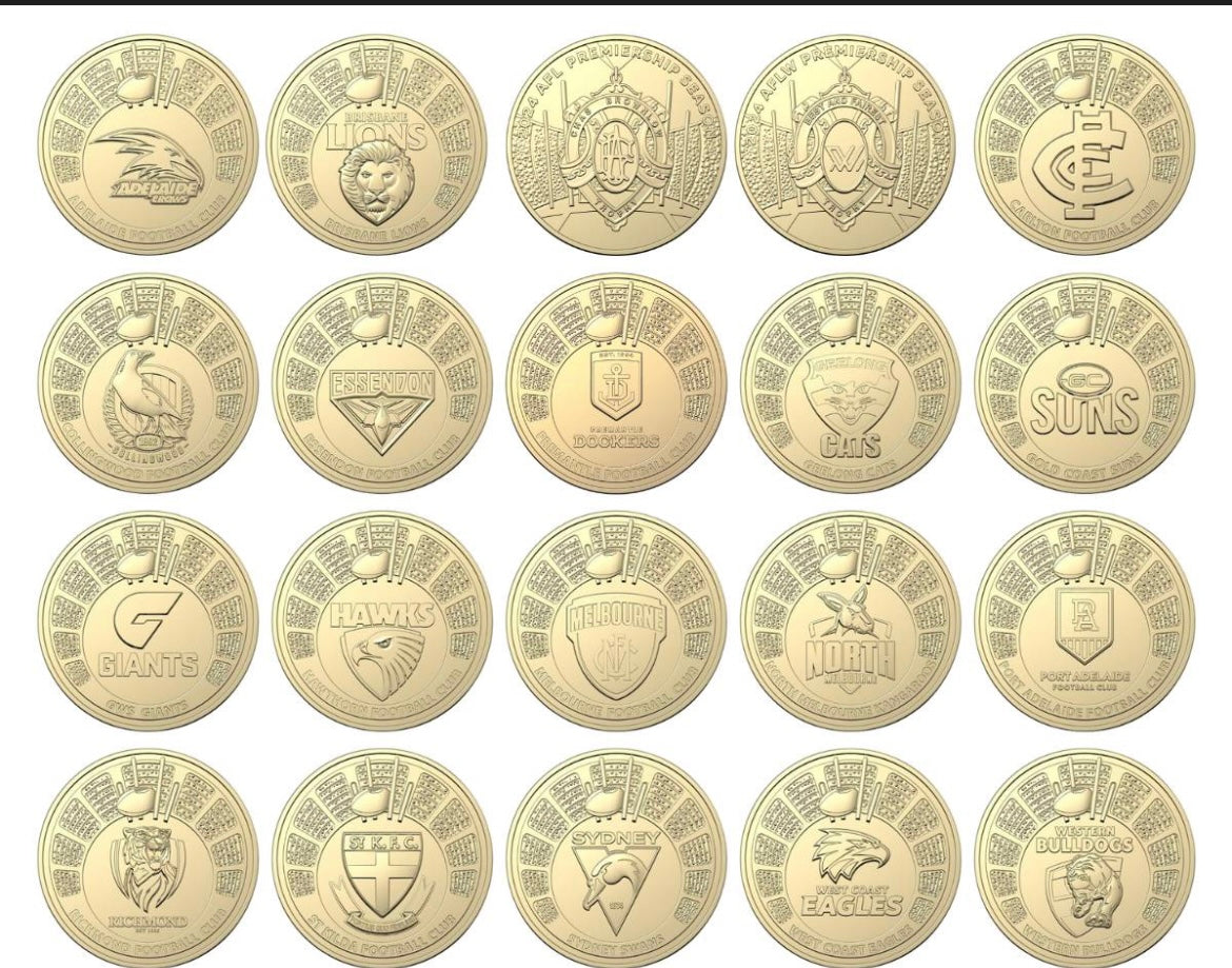 2024 AFL coins - Lightly circulated