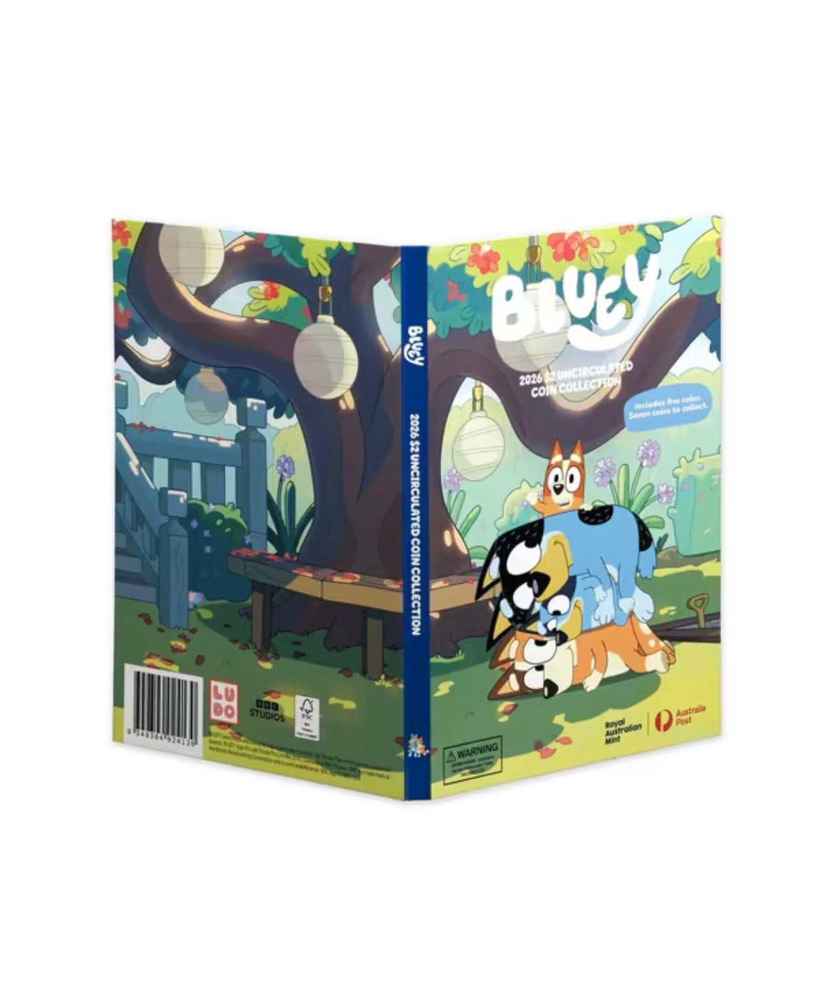 Bluey 2026 Folder and Tube Set (OPENED NOT COLOUR COIN)