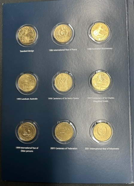 $1 Circulating Coin Collection Folder complete with "Circulated Coins"