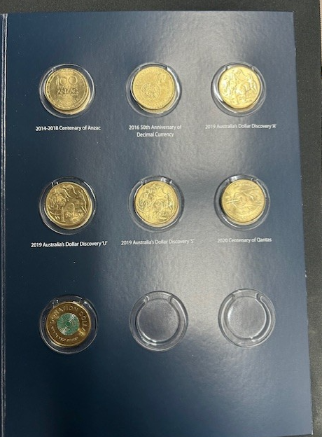 $1 Circulating Coin Collection Folder complete with "Circulated Coins"