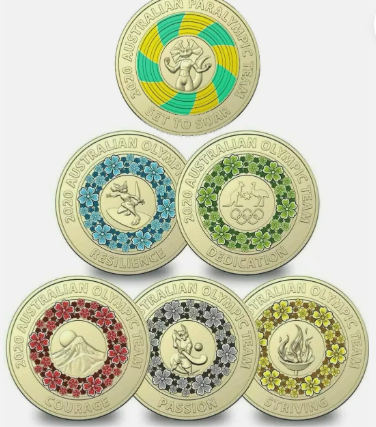 2020 Olympic coins (Circulated Condition)