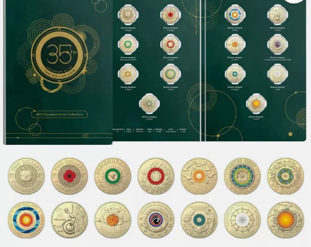 35th Anniversary of the $2 Coin 2023 $2 14-Coin Uncirculated Collection