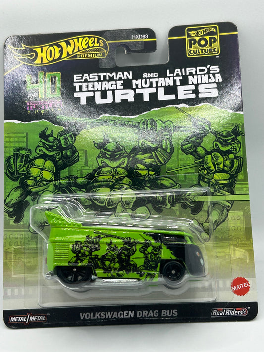 Hot Wheels Teenage Mutant Ninja Turtles Volkswagen Drag Bus Pop Culture VW HTF