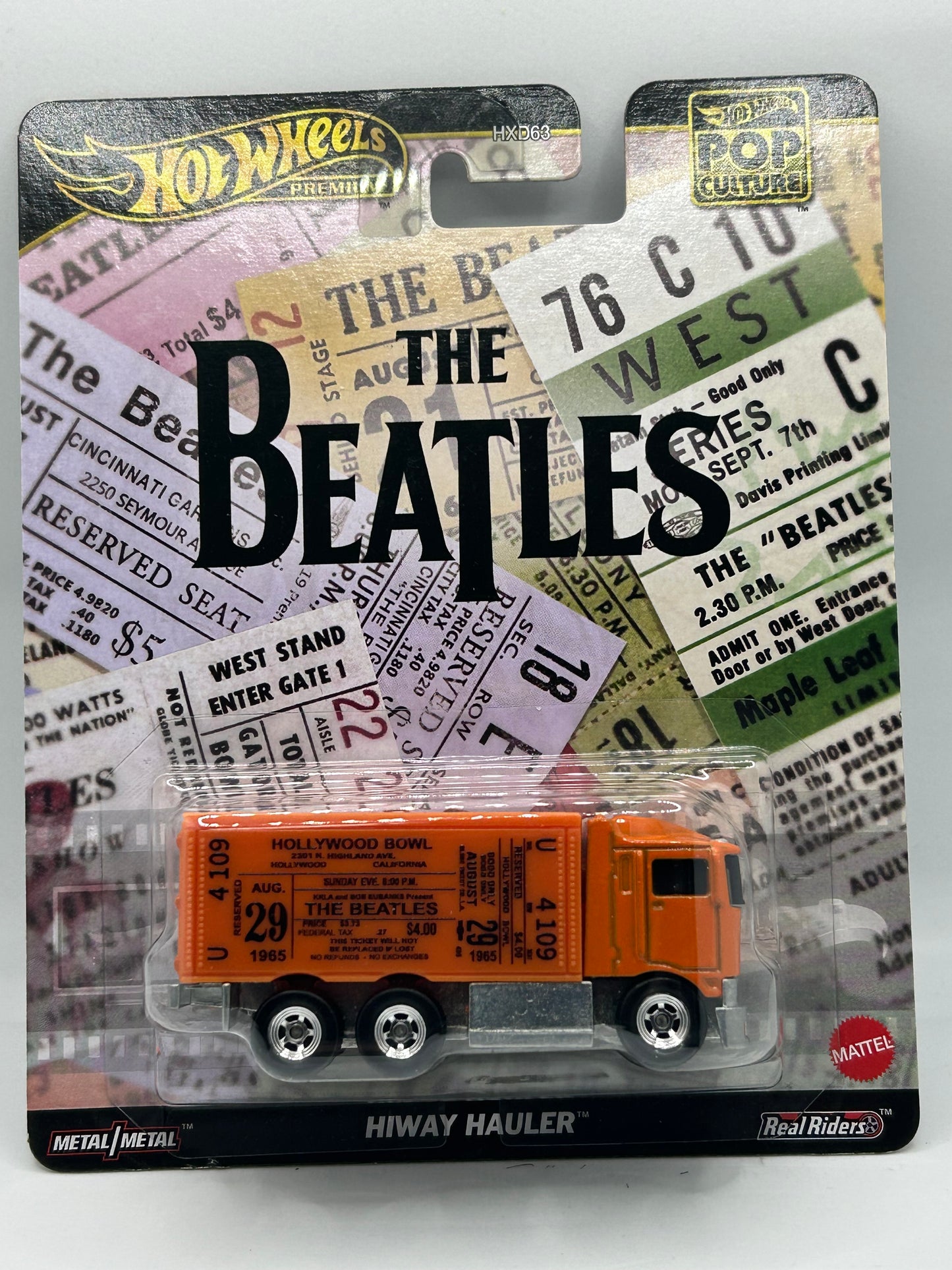 Hot Wheels - 2024 Pop Culture - Orange The Beatles Hiway Hauler Truck Brand New