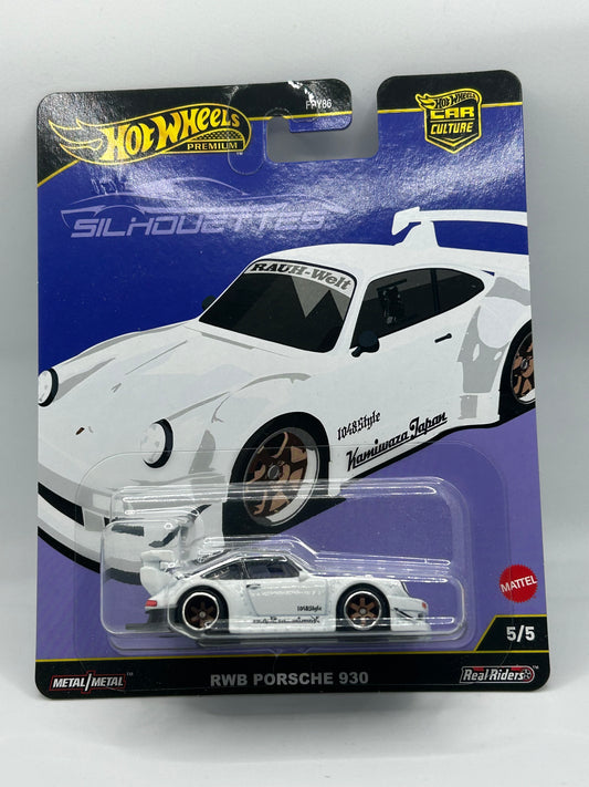 Hot Wheels Premium Silhouettes RWB Porsche 930  (White)  🔥 🔥 🔥