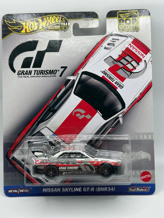 Hot Wheels Premium Pop Culture Gran Turismo 7 Nissan Skyline GT-R BNR34