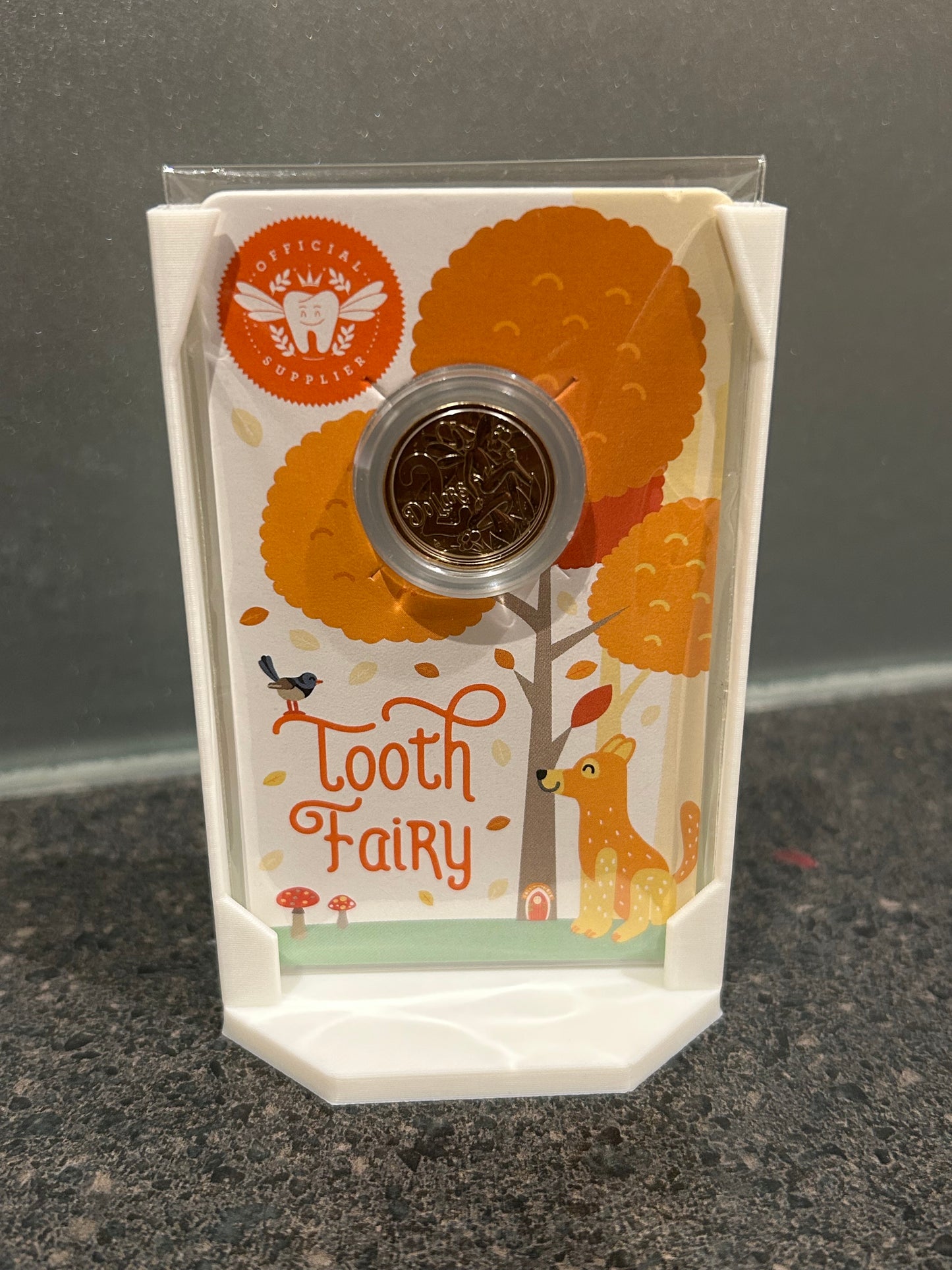 Small carded coin display stand