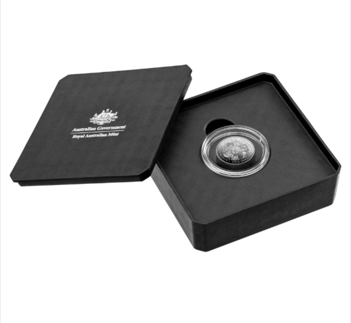 60TH ANNIVERSARY OF DECIMAL CURRENCY - $1 SILVER COIN