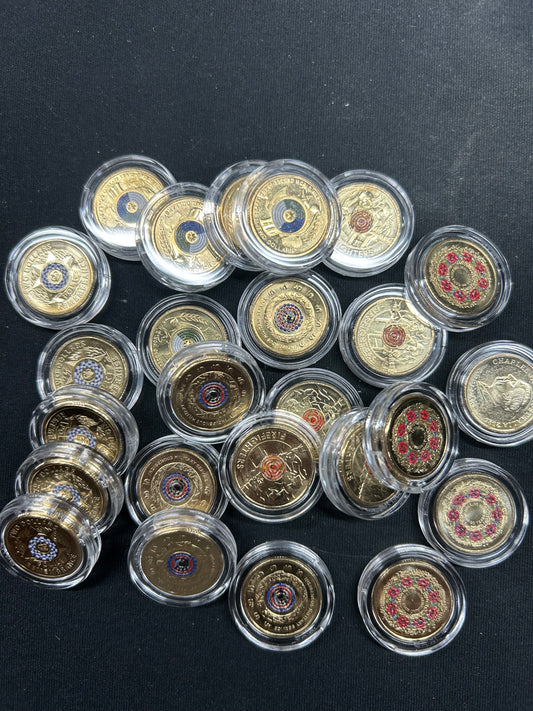 UNC $2 coins in lighthouse capsule