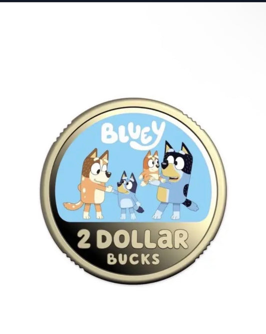 2026 BLUEY $2 COLOURED ALBR PROOF COIN 10,500 MINTAGE