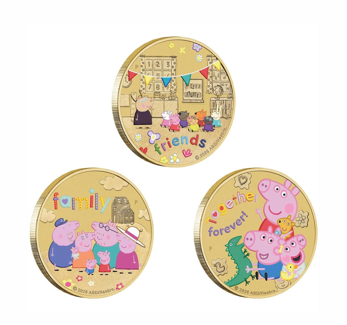 Peppa Pig 2026 Three-Coin Collection