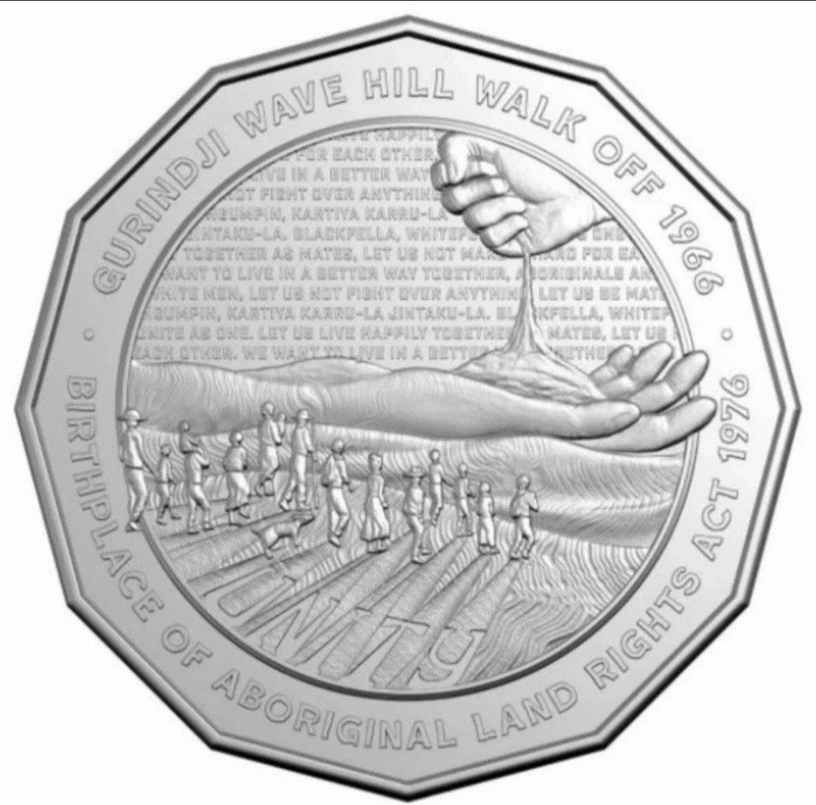 NEW 2026 50c COIN-Unity Courage & Land Rights In 2x2 ex RAM bag
