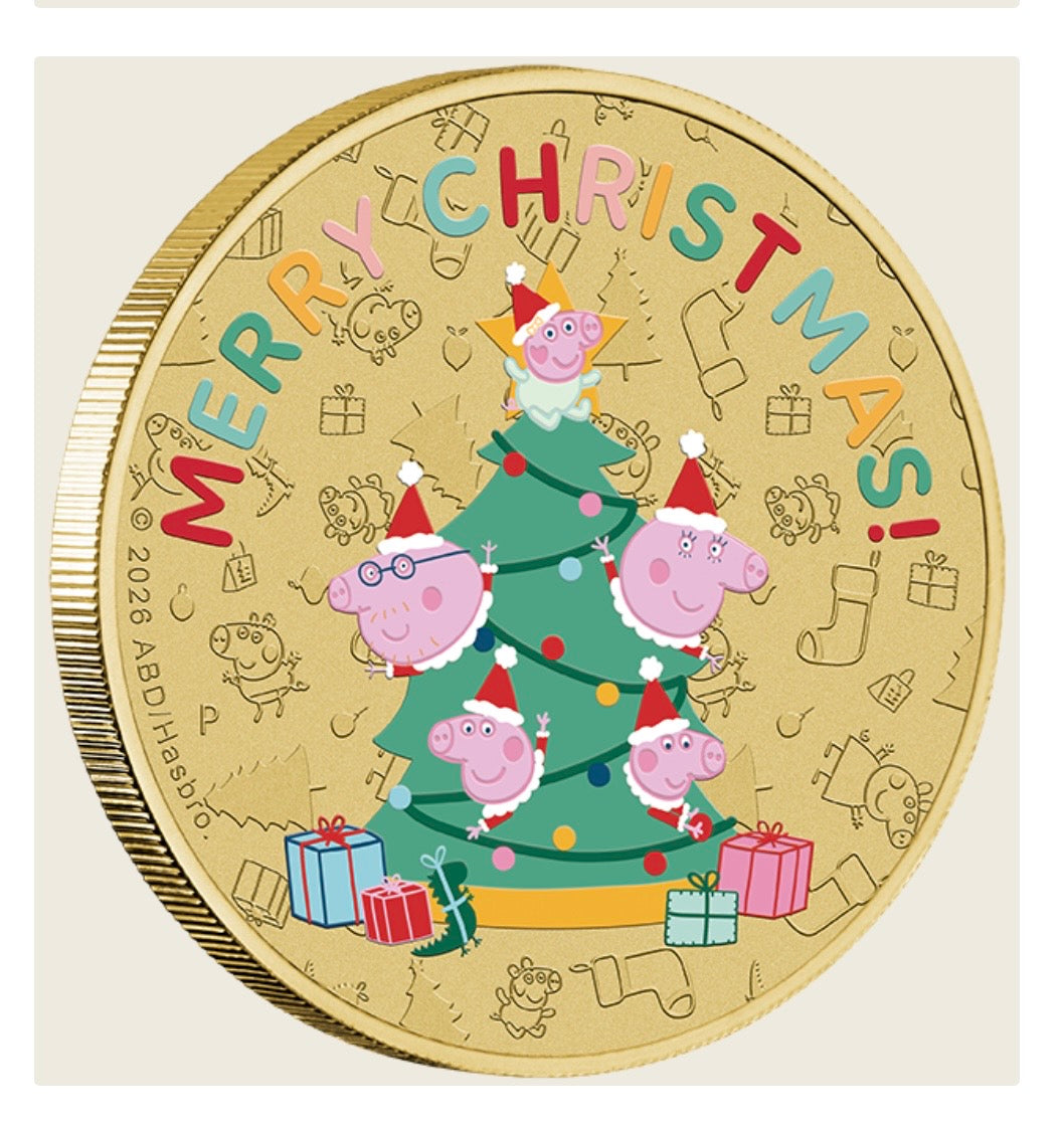 Peppa Pig – Merry Christmas 2026 Collector Coin in Card