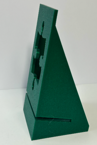 Puzzle Box Lid Holder Stand Jigsaw "Galaxy Green" (large size).