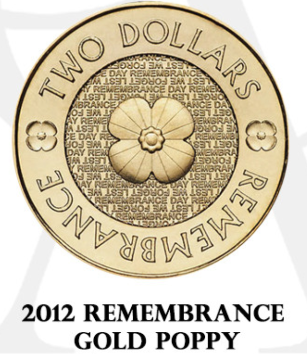 2012 Gold Poppy (Circulated Condition)