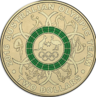 2016 $2 Rio Olympic and Paralympic coins (Circulated Condition)