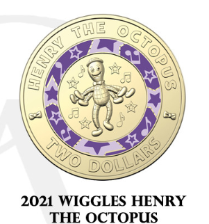 2021 Wiggles coins (Circulated Condition)