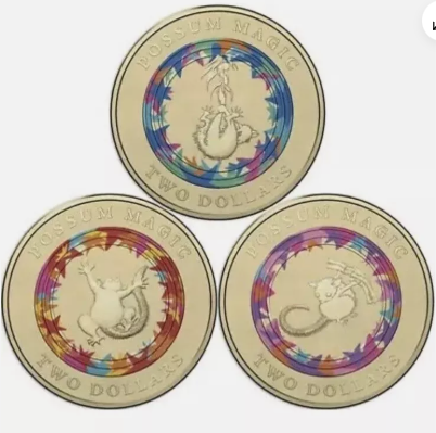2017 Possum Magic coins (Circulated Condition)