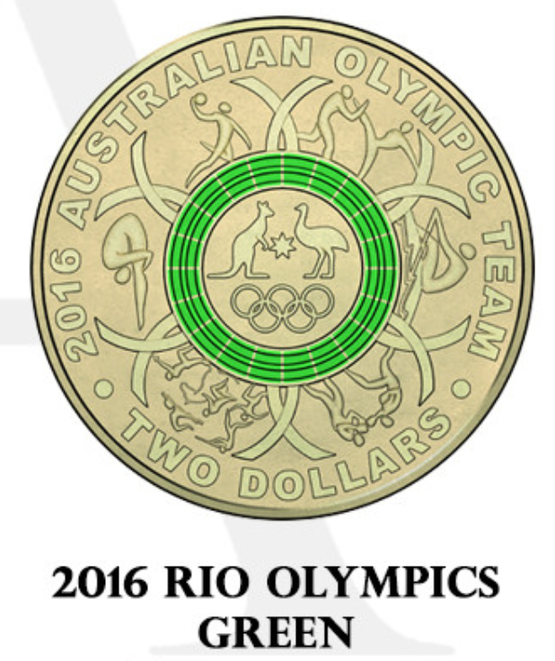 2016 $2 Rio Olympic and Paralympic coins (Circulated Condition)
