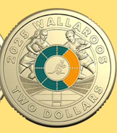 2025 Wallaroos $2 coin (Circulated condition)